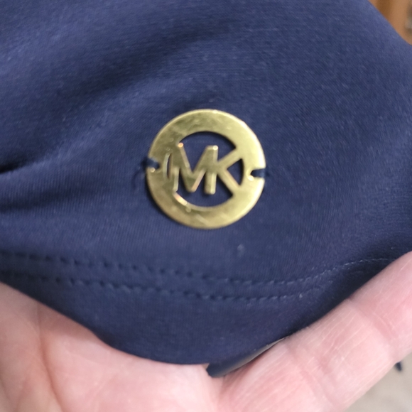 MICHAEL KORS | Navy Blue Short Sleeve Top – Women’s Medium - Picture 5 of 7